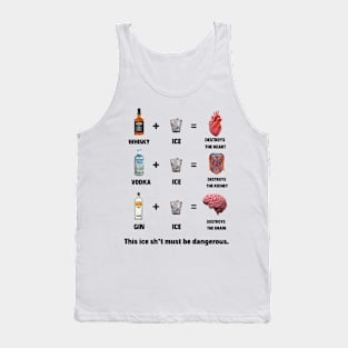 This Ice Sh*t Must Be Dangerous Alcohol Humor Tank Top